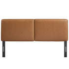 Modway Lindee Vegan Leather Full Headboard - Tan-7 Mounting Positions