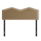 Modway Cosette Performance Velvet Queen Size Headboard - Taupe-Dense Foam Cushioning