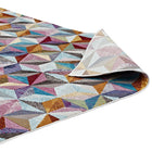 Modway Arisa Geometric Hexagon Mosaic Area Rug - 5 ft W x 8 ft L - Multicolored-High Density / Machine-Woven