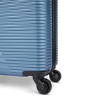 Atlantic - Swerve 19" Hardside Carry-on Luggage - Blue Ashes-Lockable zipper pulls on main compartment for added security