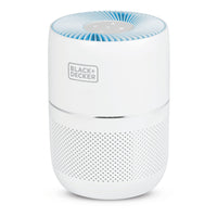 BLACK+DECKER Tabletop Air Purifier with Indicator Lights - White-3 Stage Filtration eliminates 99.97% of pollutants as small as 0.3 microns