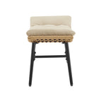 Manhattan Comfort Benson Modern 3-Piece Patio Rocking Chair Set - Cream-30 Day Limited Manufacturer's Warranty