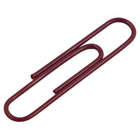 JAM Paper Colourful Jumbo Paper Clips - Large 2" - Burgundy Maroon - 75 Pack-Size: 2 inches (Large/Jumbo) | Keep your stacks of paper organized with coloured paper clips