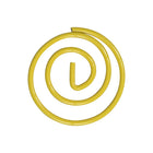 JAM Paper Circular Paper Clips - Round - Yellow - 50 Pack-Quantity: 50 per box | Packed in a reusable clear box to keep your desktop or your desk drawer organized