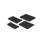 Bugatti 4 Set Compression Packing Cubes - Black-breathable mesh center for easy organization