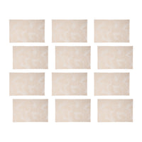 Maxwell & Williams Table Accents Placemat Rectangular - 45 x 30 cm - Frond Gold - 12 Pack-Wipe with Wet Cloth