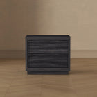 Manhattan Comfort Navis 26" Contemporary 2-Drawer Nightstand - Charcoal Grey-Home Assembly Required (All Hardware Included)