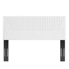 Modway Patience Channel Tufted Performance Velvet Full/Queen Headboard - White-3 Mounting Positions