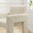 Modway Daven Fabric Upholstered Dining Chair - Ecru-Internal Webbing Support System