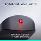Logitech Spotlight 2 Presentation Remote - Laser Pointer - Graphite-Two ways to connect: Easy pairing with Bluetooth® or the secure, high-performance Logi Bolt USB-C receiver for reliable connections and plug-and-play presentations