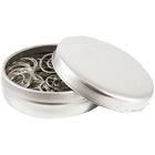 JAM Paper Circular Paper Clips - Round - Silver - 50 Pack-Colour: Silver Papercloops