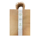 Reliabag Paper Bags - Twist Handles - 10"W x 5"D x 13"H - Kraft - 25 Pack-Made by 120gsm premium kraft paper