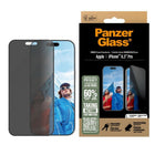 PanzerGlass Ultra-Wide Fit Privacy Screen Protector iPhone 16 Pro - Black-The content of your screen virtually invisible to everyone except you