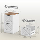 HOMCOM 2-Drawer Letter/A4 Filing Cabinet - White-Equipped with quiet metal slides, ensuring drawers open and close smoothly
