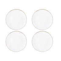 Maxwell & Williams White and Gold Dinner Plate 27.5 cm - 4 Pack-Handwashing Recommended