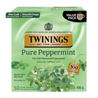 Twinings Pure Peppermint Herbal Tea Bags - 50 Pack-Made with pure peppermint for a fresh, invigorating flavour and distinctive mint aroma