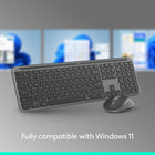 Logitech MK955 Signature Slim Wireless Keyboard and Mouse Combo - Graphite -Feel Good About Your Choice: Plastic parts in Slim Combo include certified post-consumer recycled plastic (minimum 48% for keyboard, 25% for mouse), certified carbon neutral