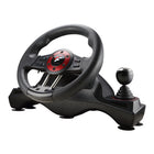 Flashfire 4-in-1 Force Racing Wheel Set for PC and Console-270 degree Rotation of steering wheel with ergonomic contours and Rubber-coated grip, Integrated Deflection motor can perform accurate vibration simulation