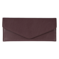 Gry Mattr Vegan Leather Wallet - Purple-Envelope-style closure with secure snap button