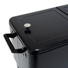 Permasteel 80 Quart Patio Cooler with Removeable Basin - Black-Two Handles for Easy Movement