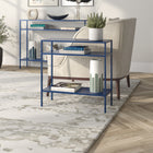 Hudson&Canal Ricardo 24"W Rectangular Side Table - Mykonos Blue-Clean with a soft, dry cloth and no harsh chemicals or abrasive cleaning materials
