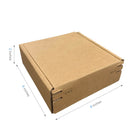 Reliabag Self Seal Corrugated Literature Mailer Boxes - 6" L x 6" W x 2" H - Kraft - 40 Pack-40pcs ships flat, save storage space