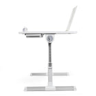 ShoppingAll Adjustable Portable Foldable Lap Desk with Tablet Slot and Drawer - Silver-Portable Design: Designed with foldable legs for compact storage and easy transport, perfect for home and travel use.