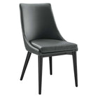 Modway Viscount Vegan Leather Dining Chair - Grey-Modern Dining Side Chair