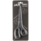 JAM Paper Heavy Duty Multi-Purpose Precision Scissors - 8" - Grey-Quantity: 1 Pair of Scissors per Pack | Features comfort grip that can be used left- or right-handed