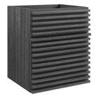 Modway Render 18" Wall-Mount Bathroom Vanity Cabinet - Charcoal-Mid-Century Modern Vanity
