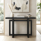 Hudson&Canal Breslow 44"W Console Table - Black Grain-Features easy assembly