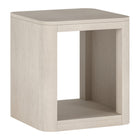 Hudson&Canal Kellan 20"W Square Side Table - Alder White-A modern contemporary design for your living room, den, and more