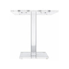 Plata Import Patrick 13.75"H Square Acrylic Side Table - Clear-Perfect for any modern living space