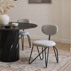 Zuo Novi Dining Chair - Dove Grey - Set of 2-Dimensions: 20.9" L x 18.1" W x 30.3" H