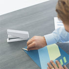 Fellowes LX850 Full Strip EasyPress Antimicrobial Stapler - White-For use with 1/4" full strip staples