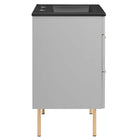 Modway Daybreak 24" Bathroom Vanity - Light Grey/Black-5
