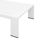 Modway Tahoe Outdoor Patio Powder-Coated Aluminum Coffee Table - White-7