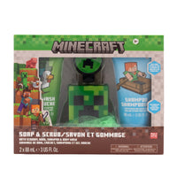 Minecraft Soap & Scrub Gift Set-Level up bath time with the Minecraft Soap & Scrub