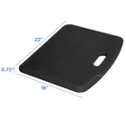 Mount-It! Anti-Fatigue Mat - 18" x 22" - Black-9