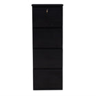 Koss 4-Drawer Vertical Filing Cabinet - Espresso-Durable Espresso laminate finish