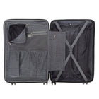 Air Canada Laurentian 24" Hardside Checked Luggage - 360-Degree Spinner - Charcoal-Durable and lightweight polycarbonate composite shell helps protect packed belongings