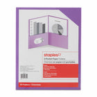 Staples Twin-Pocket Portfolio - Violet - 10 Pack-Organize special projects or everyday paperwork in a portable, easy-access location