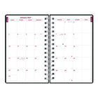 Brownline 2027 DuraFlex Daily Planner with Textured 2-Piece Poly Cover - 8" x 5" - Black-Monthly planner before each month