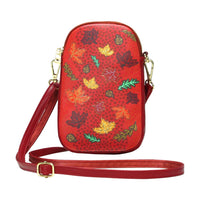Oscardo Fall Winds of Change by Leah Dorion Phone Bag-Authentic Indigenous Art Designs - Showcases Indigenous art design by First Nations, Inuit, and Métis artists from across Canada, celebrating culture, creativity, and storytelling