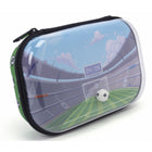 ZIPIT Clear Top Soccer Pencil Case - Large Capacity Pencil Box for Boys-Light & sturdy: Durable hard shell exterior combined with a soft interior lining helps protect pens, pencils, and accessories from everyday backpack wear. Secure zipper closure keeps contents safely inside