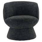 Modway Vesta Chenille Fabric Upholstered Swivel Chair - Carbon Black-Assembly Required