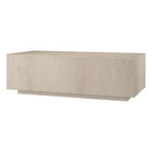 Hudson&Canal Paxton 48"W Rectangular Coffee Table - Alder White-Tabletop features a weight capacity of 75 lbs