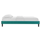 Modway Juniper Channel Tufted Performance Velvet Full Platform Bed - Teal-8