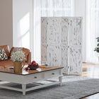 HOMCOM 4-Panel Freestanding Room Divider for Indoor Bedroom Office - White-Overall Dimension: 63.2" W x 66.9" H x 0.7" D (160.5 x 170 x 1.8 cm)
