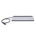 C2G USB-C 10-in-1 Triple Display Docking Station - Silver-Supports up to 100W of power delivery to keep your laptop charged